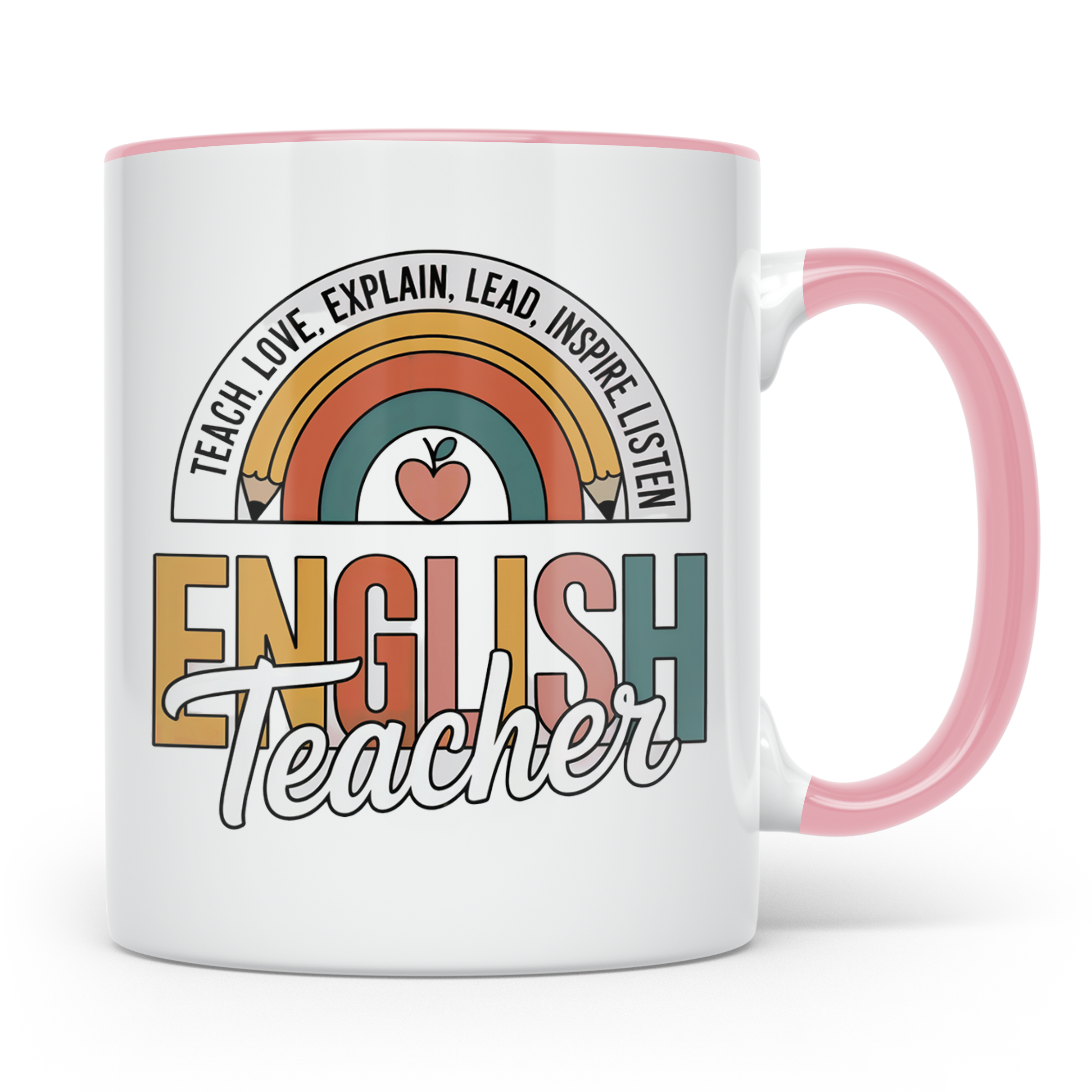 Englischlehrer Tasse Für beste Englisch Lehrerin & Englischl – Rosa [farbe:rosa]
