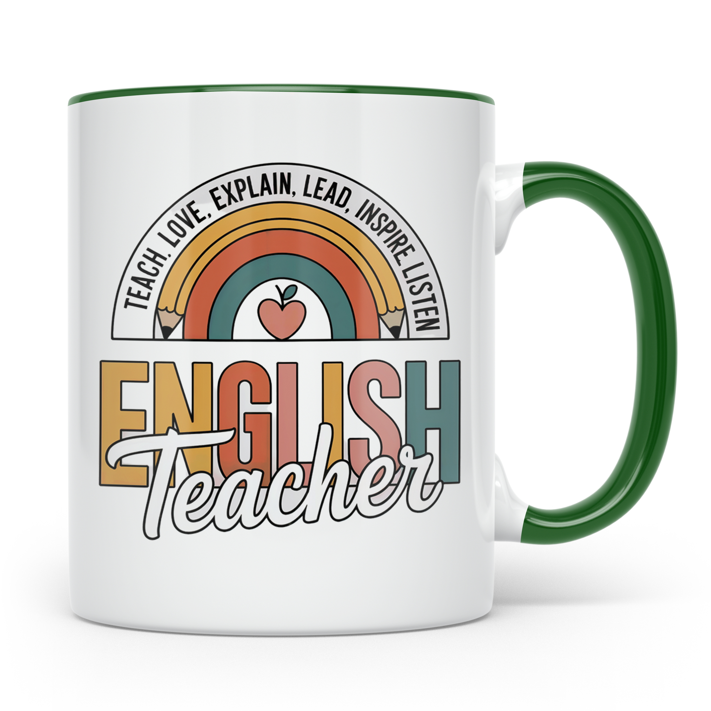 Englischlehrer Tasse Für beste Englisch Lehrerin & Englischl – Grün [farbe:grün]