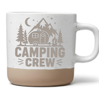 Camping Crew Tasse Geschenk Camper Kaffeetasse Wohnwagen Berge Lagerfe – Bild 1