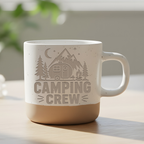 Camping Crew Tasse Geschenk Camper Kaffeetasse Wohnwagen Berge Lagerfe – Bild 6