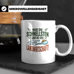 Landwirtschaft Tasse - Bauer Kaffeetasse - Nur die Schnellst – Weiß [farbe:weiß]