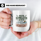 Landwirtschaft Tasse - Bauer Kaffeetasse - Nur die Schnellst – Weiß [farbe:weiß]
