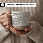 Safari Staff Tasse Geschenk Afrika Urlaub Kaffeetasse Löwe Zebra Ferng – Bild 2