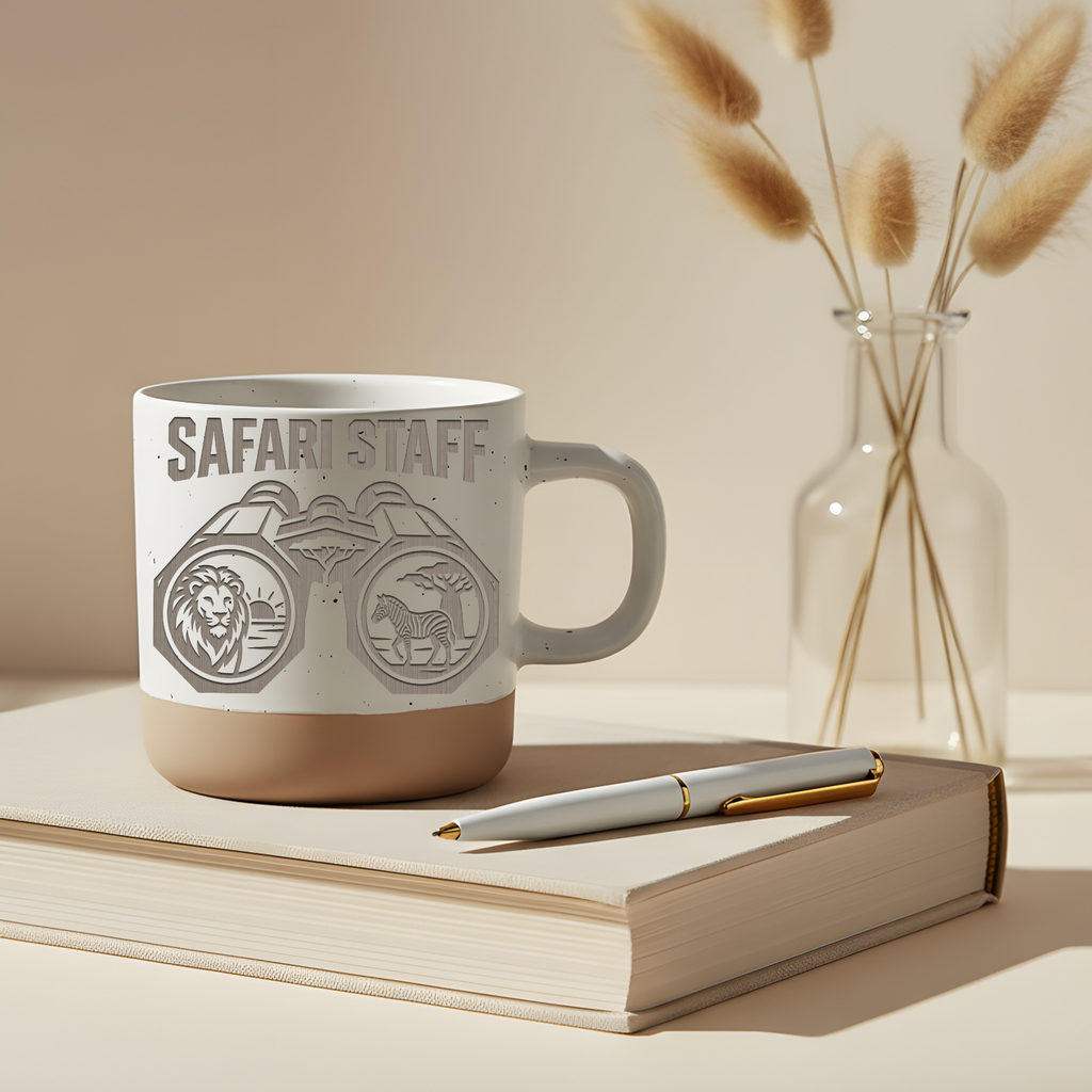 Safari Staff Tasse Geschenk Afrika Urlaub Kaffeetasse Löwe Zebra Ferng – Bild 5