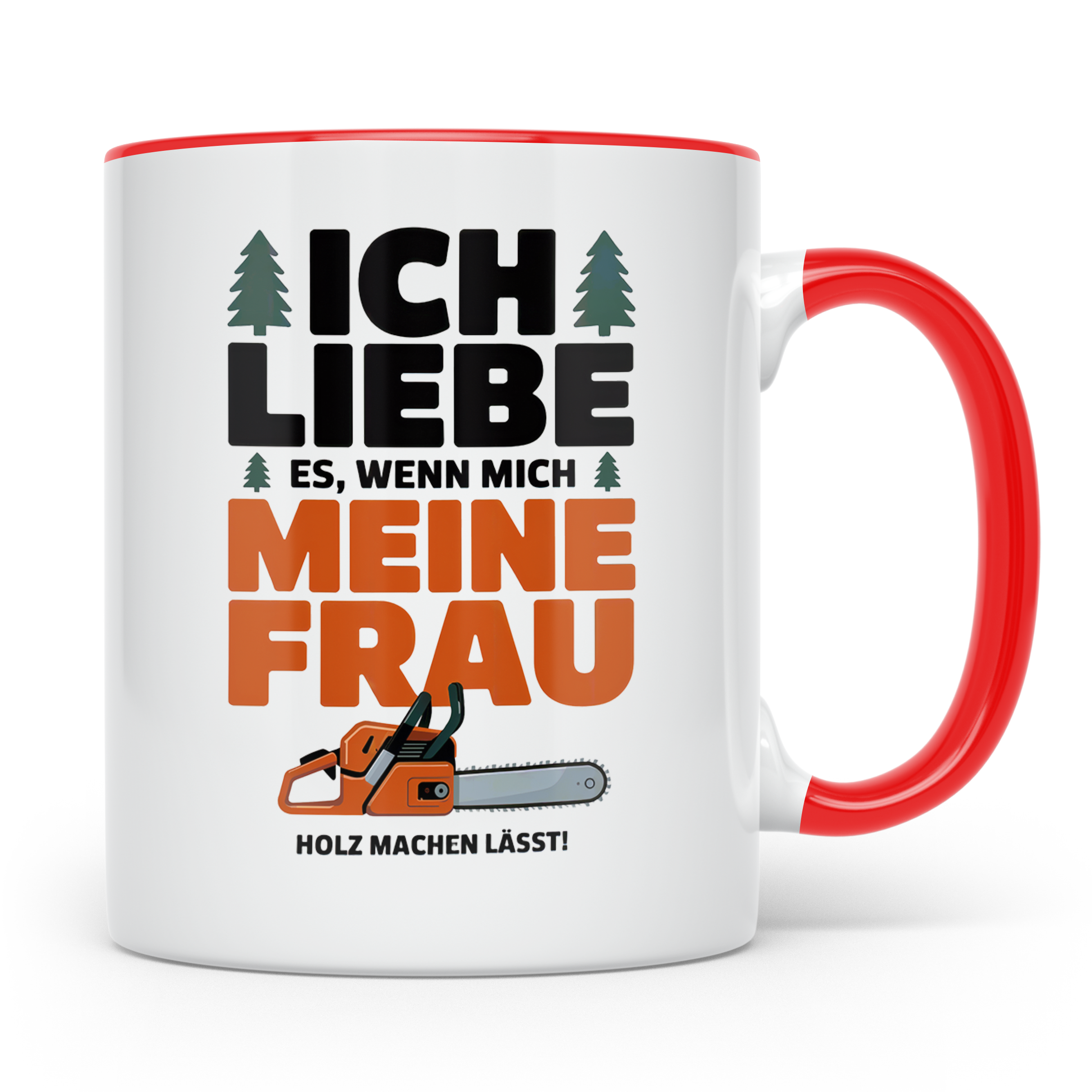 Holzfäller Tasse Forstwirt Geschenkidee Männer mit Humor Ket – Rot [farbe:rot]