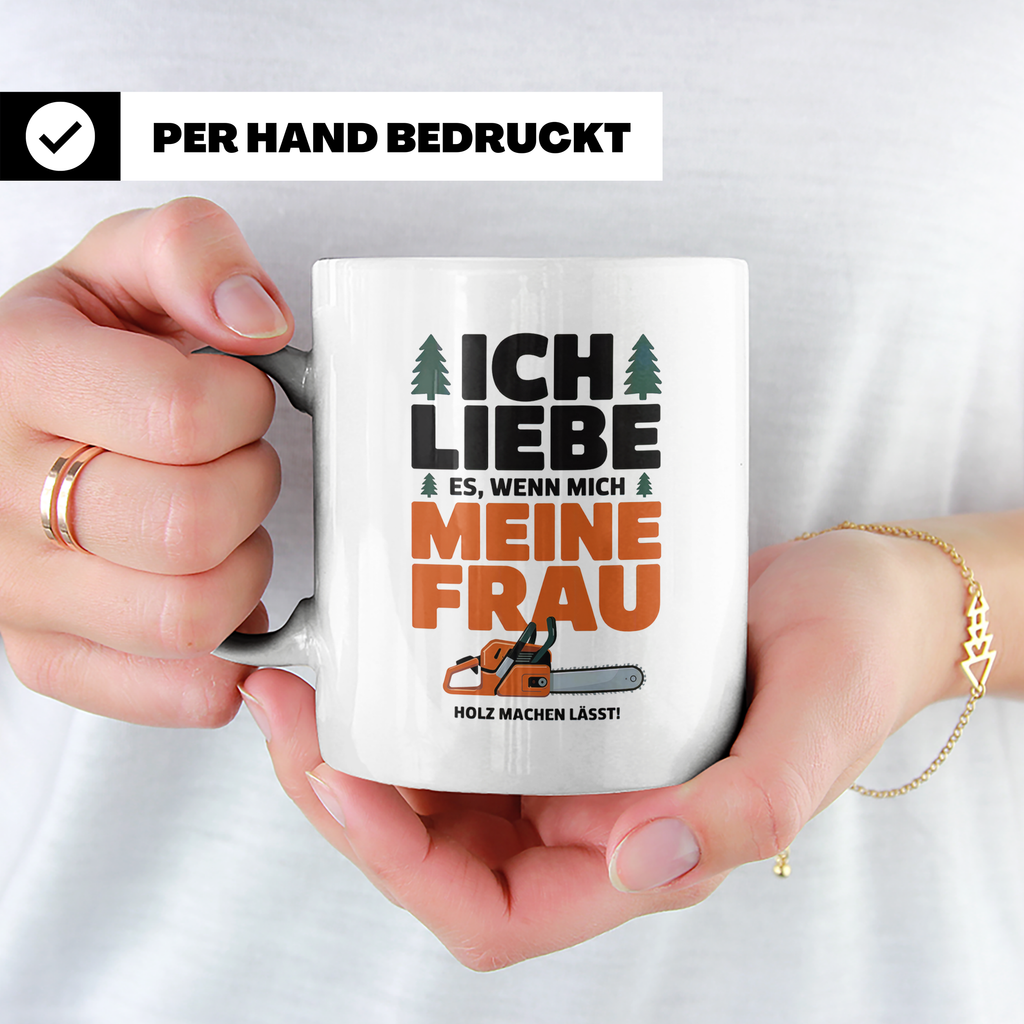 Holzfäller Tasse Forstwirt Geschenkidee Männer mit Humor Ket – Weiß [farbe:weiß]