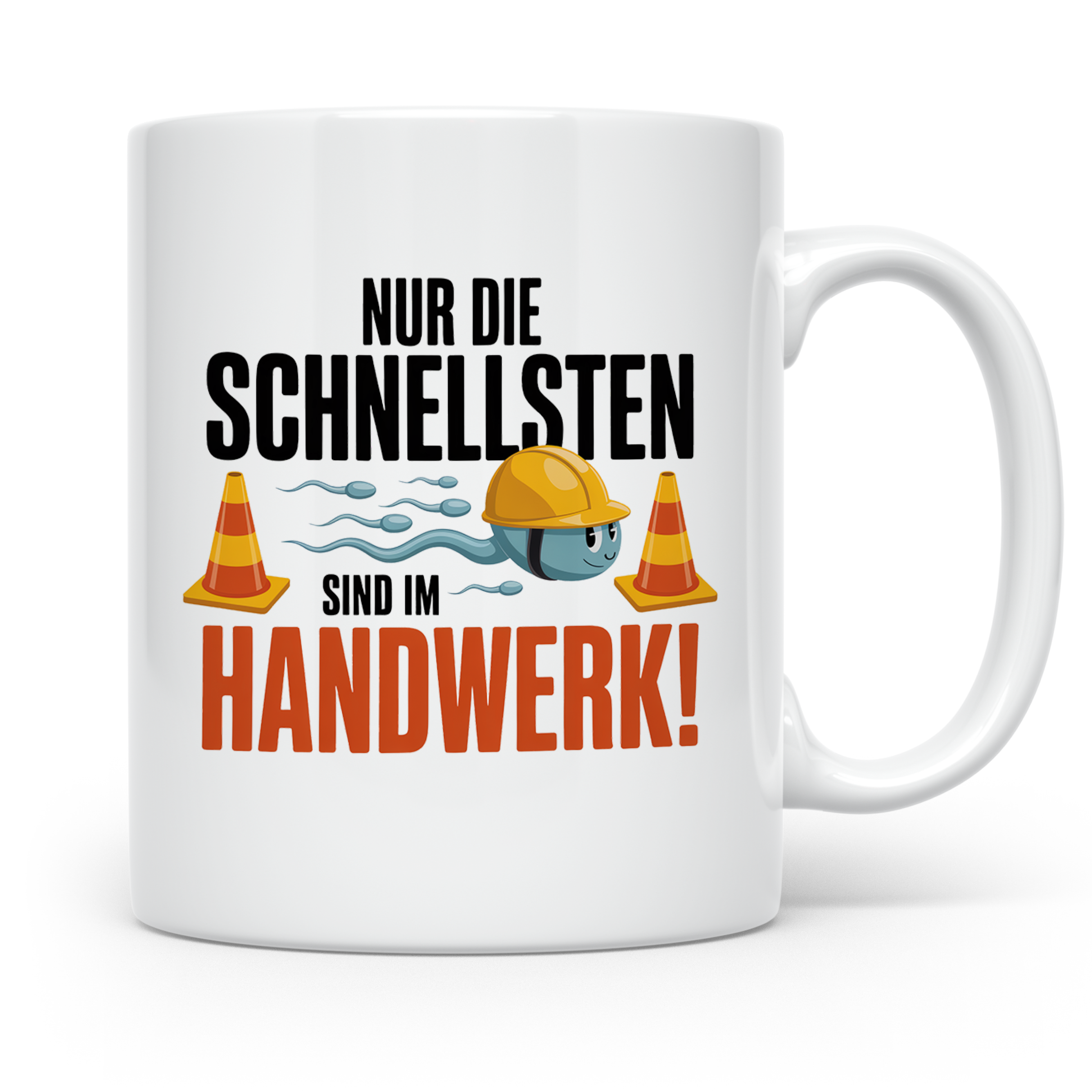 Handwerker Tasse - Nur die Schnellsten im Handwerk! Bauarbei – Weiß [farbe:weiß]