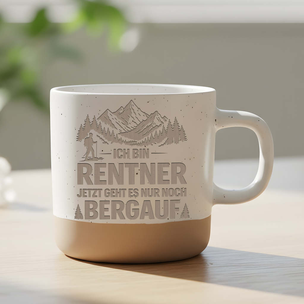 Rentner Tasse Wandern Geschenk zum Ruhestand Kaffeetasse Berge Ich bin – Bild 6
