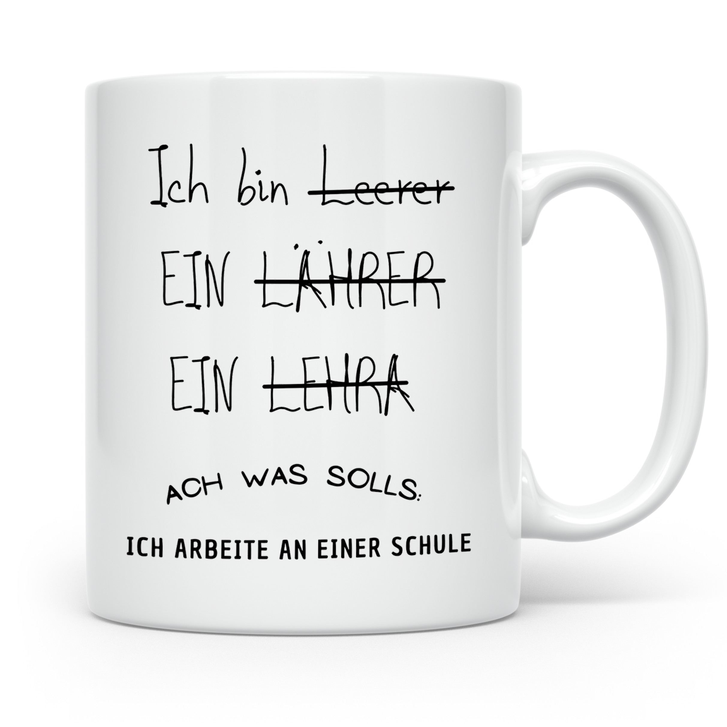 Lehrer Tasse Ich bin Lehrer Schule Geschenk für Lehrer Lehre – Weiß [farbe:weiß]