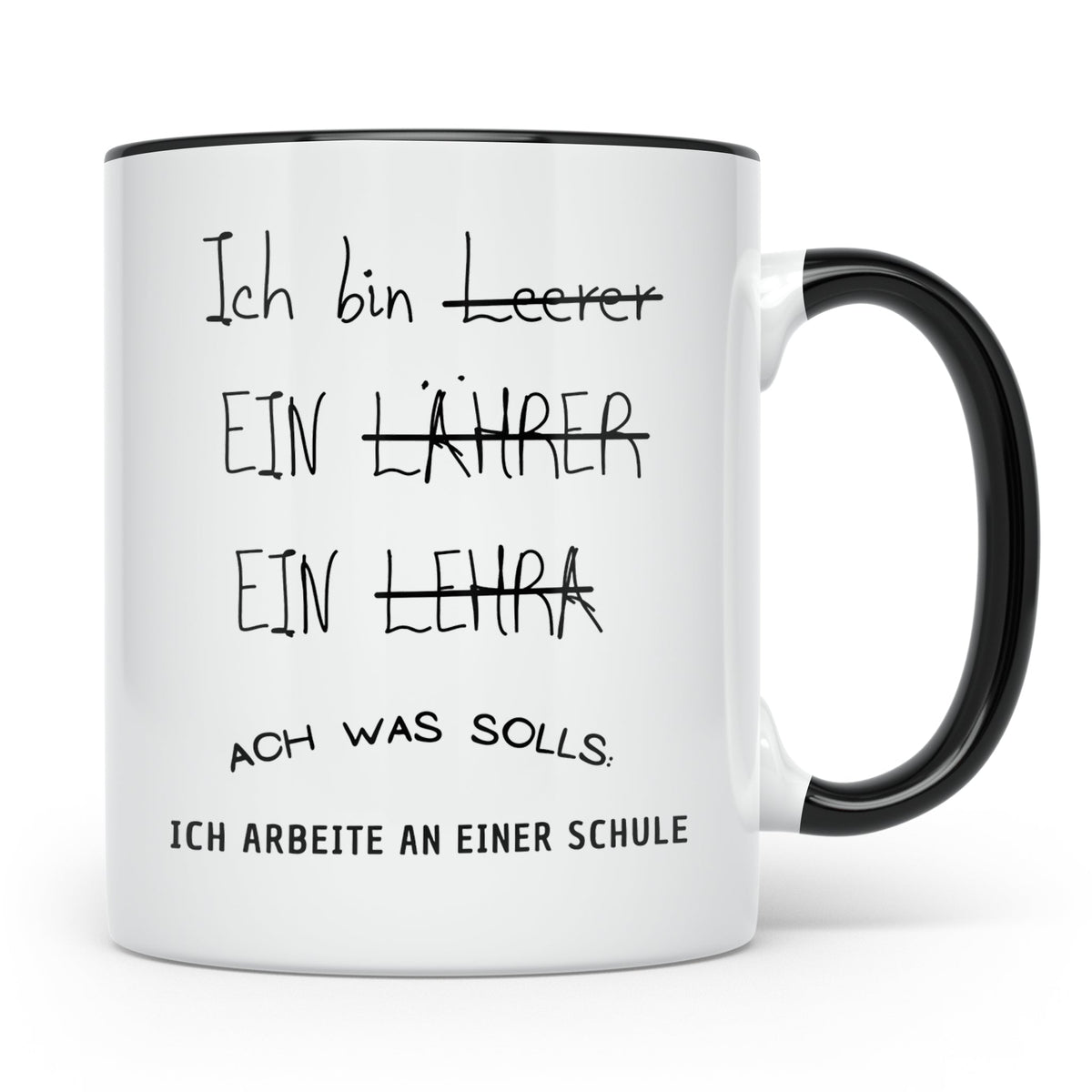 Lehrer Tasse Ich bin Lehrer Schule Geschenk für Lehrer Lehre – Schwarz [farbe:schwarz]