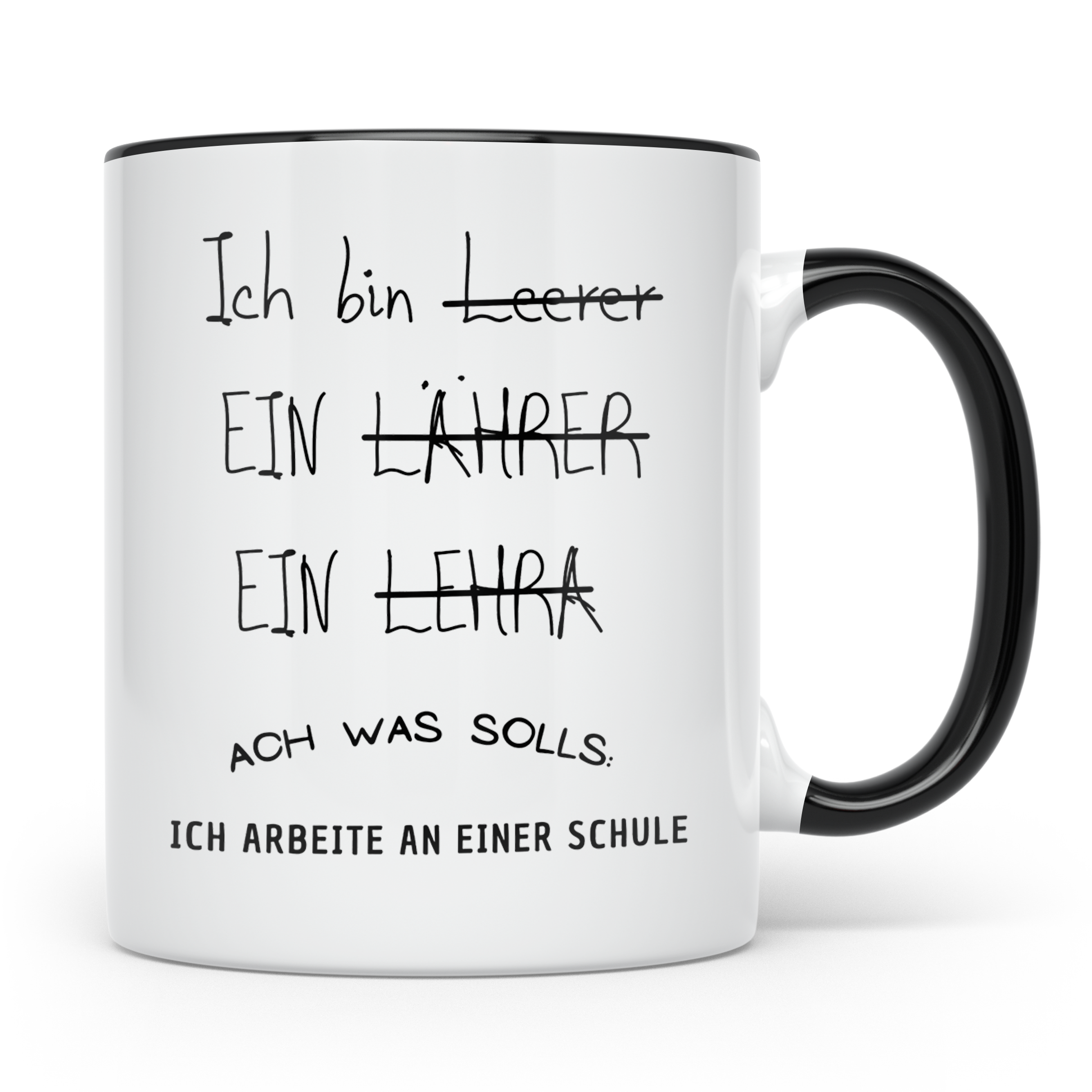 Lehrer Tasse Ich bin Lehrer Schule Geschenk für Lehrer Lehre – Schwarz [farbe:schwarz]