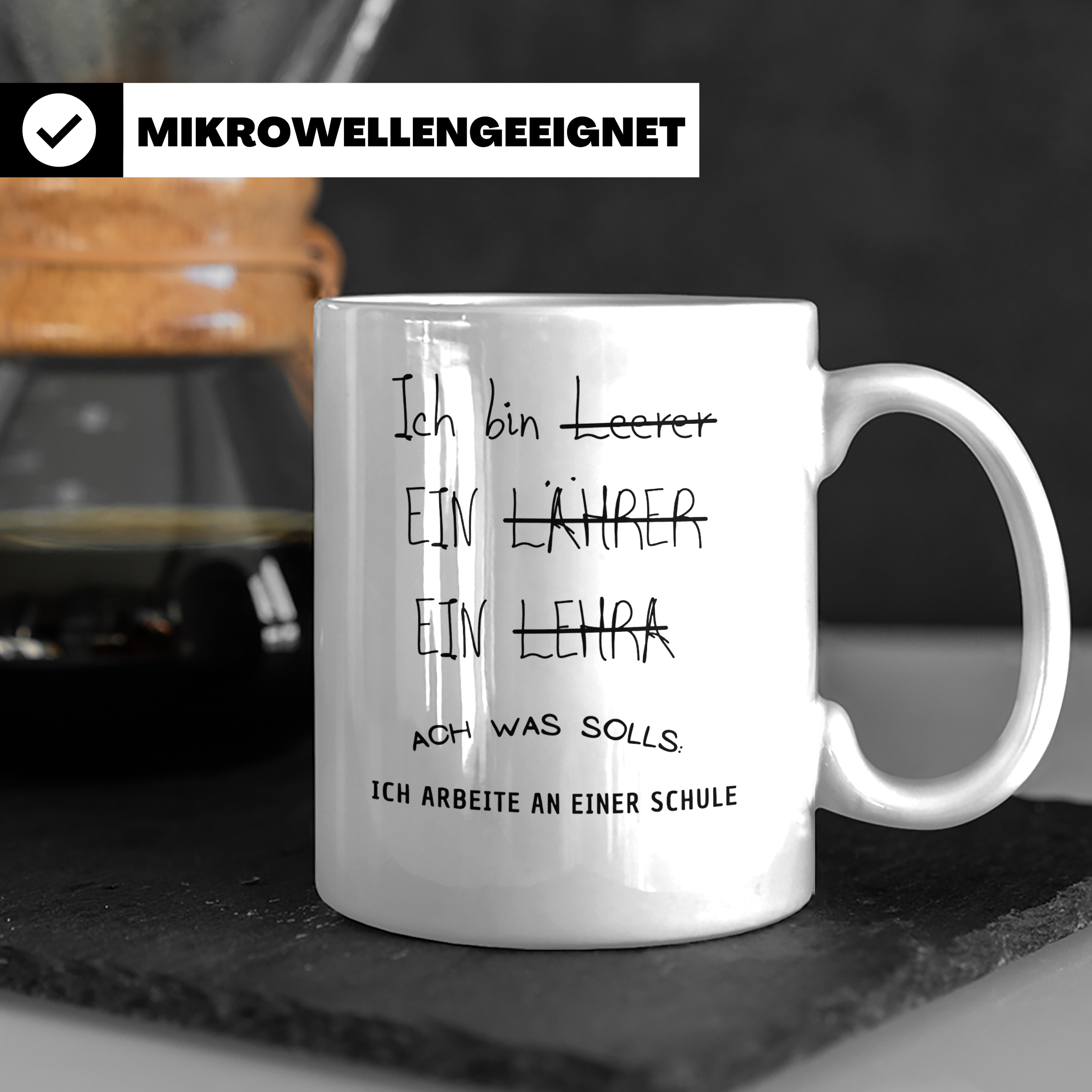 Lehrer Tasse Ich bin Lehrer Schule Geschenk für Lehrer Lehre – Weiß [farbe:weiß]