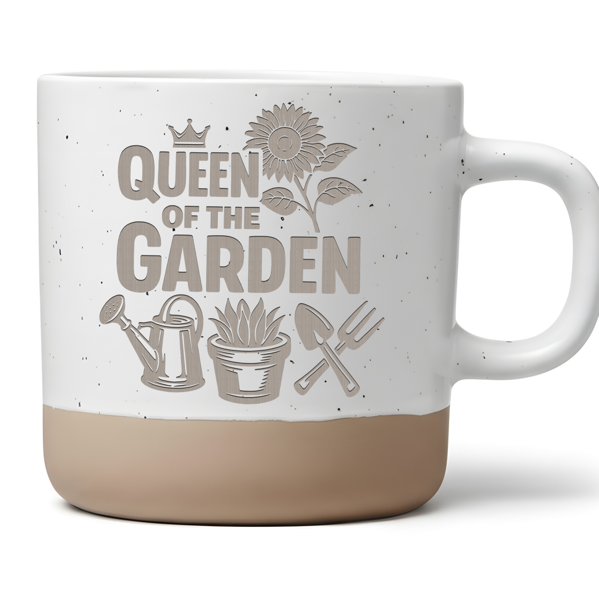 Garten Tasse Queen of the Garden Geschenk für Gärtnerin Kaffeetasse Pf – Bild 1