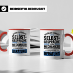 Mechaniker Tasse - Natürlich Selbstgespräche - KFZ Schrauber Werkstatt Humor Geschenkidee für Auto Mechaniker Kollegen mit Witz