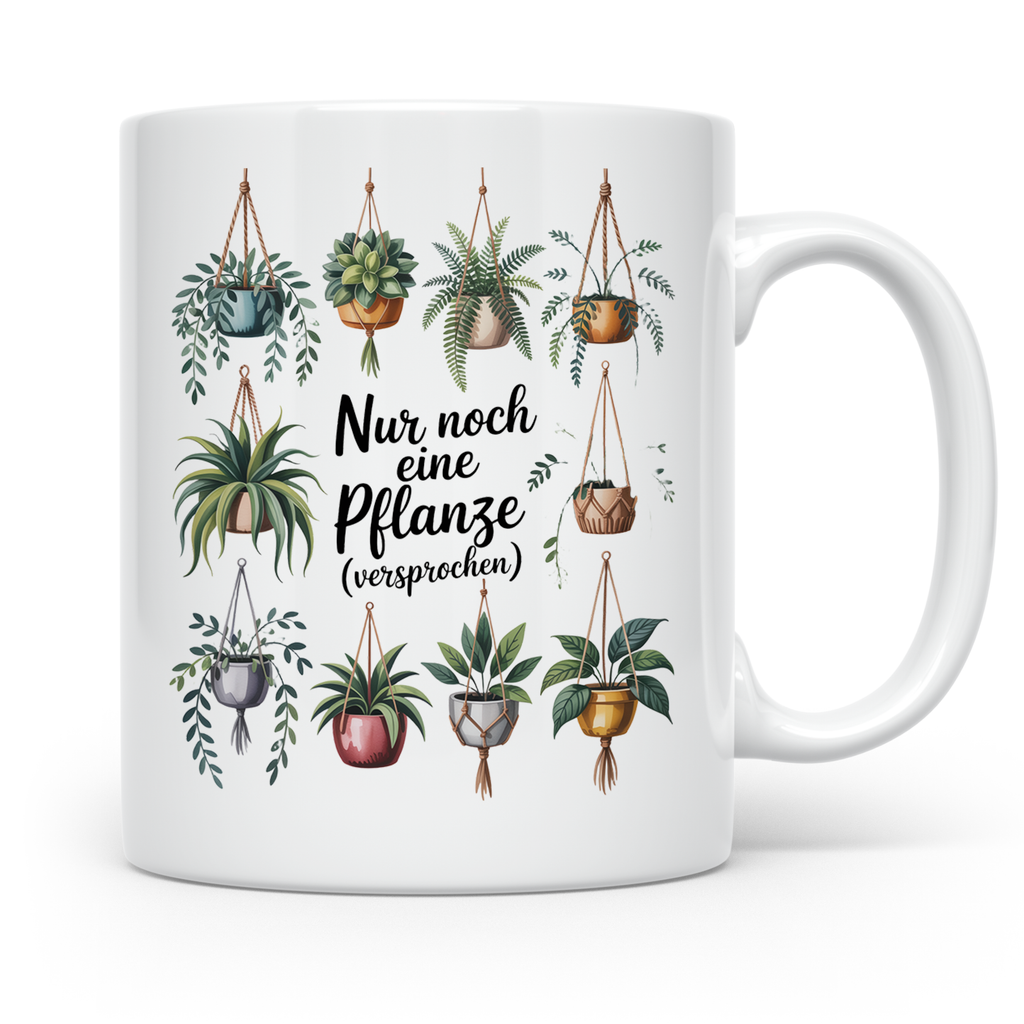 Pflanzen Kaffeetasse Hängepflanzen Deko Geschenkidee für Zim – Weiß [farbe:weiß]
