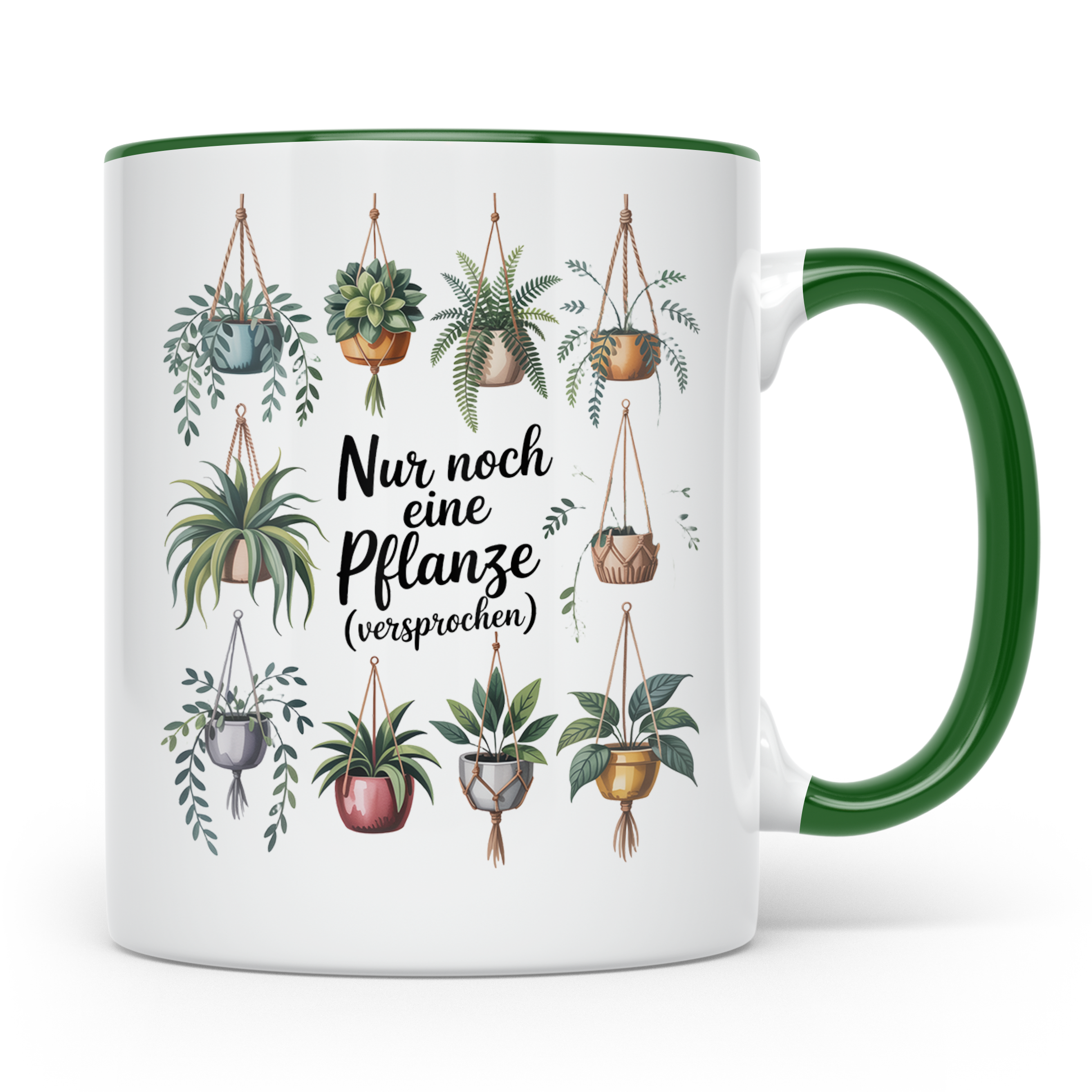 Pflanzen Kaffeetasse Hängepflanzen Deko Geschenkidee für Zim – Grün [farbe:grün]