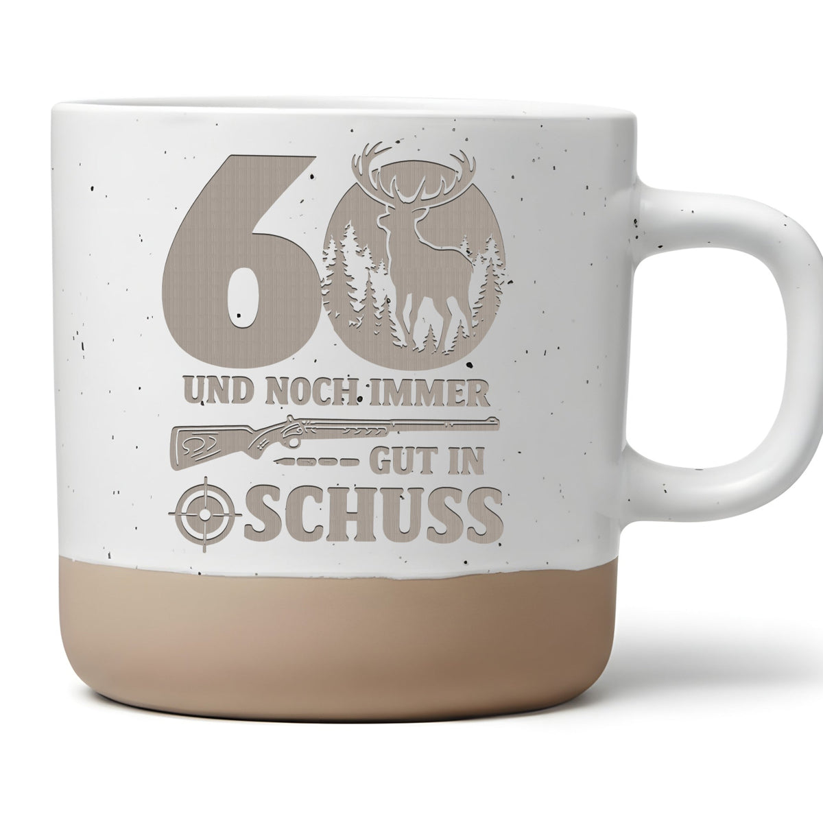 Tasse 60 Geburtstag Jäger Geschenk Lustig Kaffeetasse Jagd 60 Jahre Gu – Bild 1