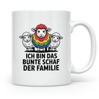 Buntes Schaf Tasse Ich bin das bunte Schaf der Familie LGBTQ – Weiß [farbe:weiß]