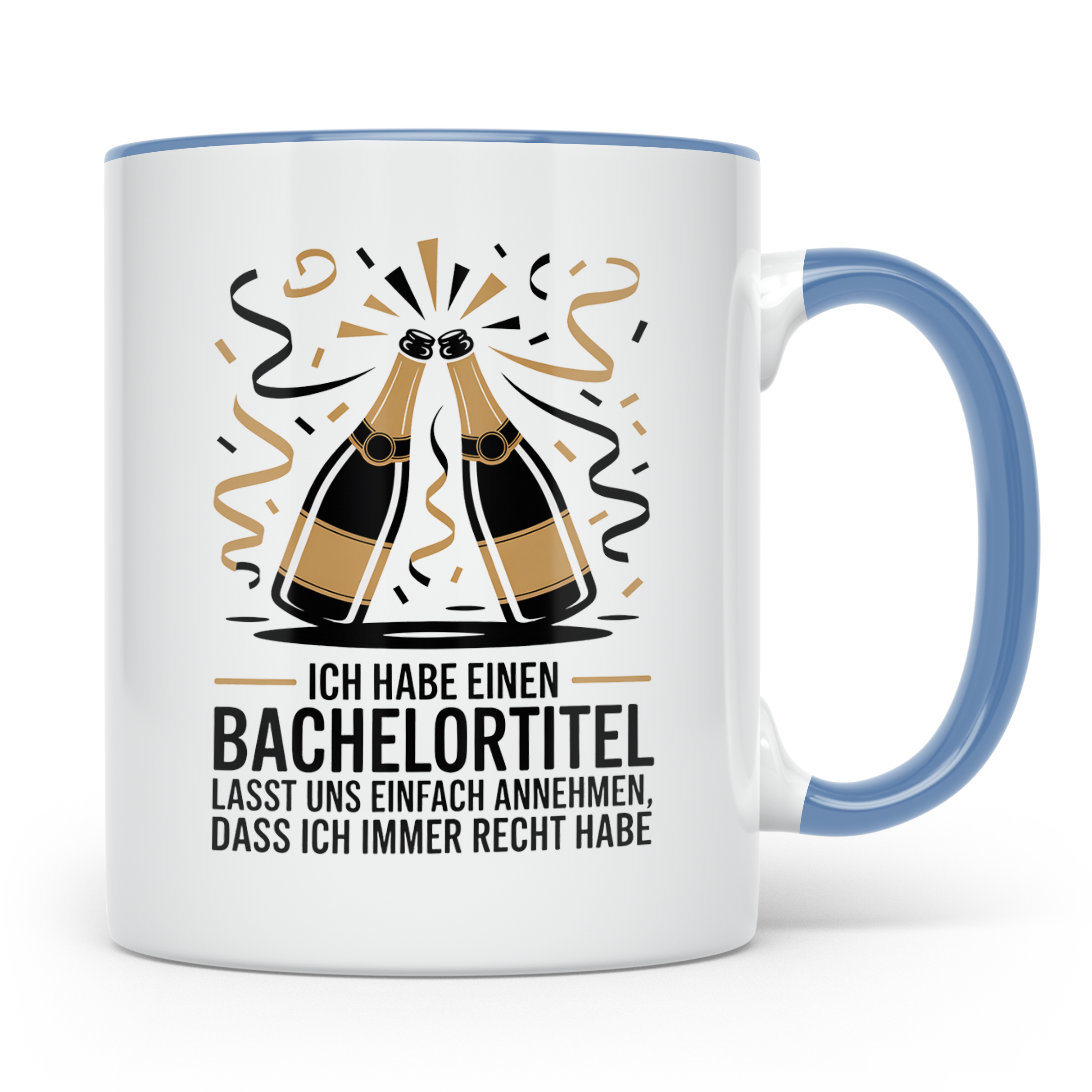 Bachelor Studium Abschluss Tasse - Ich habe einen Bachelorti – Blau [farbe:blau]