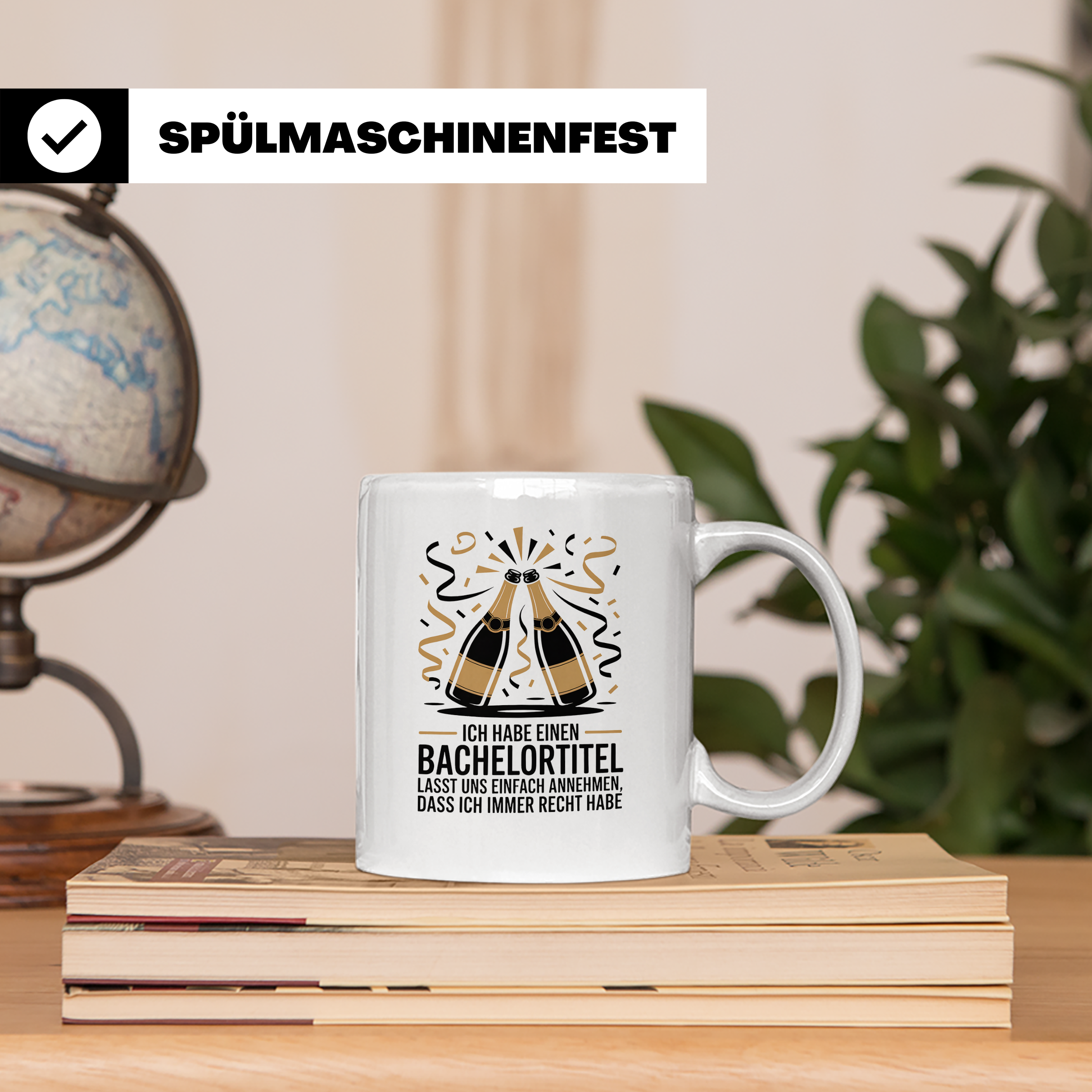 Bachelor Studium Abschluss Tasse - Ich habe einen Bachelorti – Weiß [farbe:weiß]