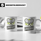Tennis Tasse Alter Mann Tennisschläger Spruch Unterschätze N – Weiß [farbe:weiß]