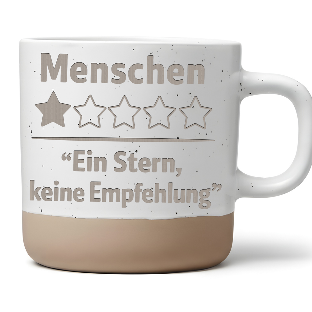 Lustige Tasse mit Spruch Ein Stern keine Empfehlung Kaffeetasse Büro S – Bild 1