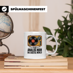 Vinyl Schallplattenspieler Kaffeetasse - Analog Mann Musik R – Weiß [farbe:weiß]