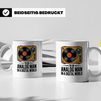 Vinyl Schallplattenspieler Kaffeetasse - Analog Mann Musik R – Weiß [farbe:weiß]