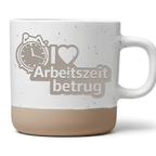 Lustige Büro Tasse Arbeitszeitbetrug Kaffeetasse mit Spruch I Love Arb – Bild 1