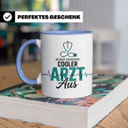 Cooler Arzt Tasse - Mediziner Geschenkidee mit Stethoskop & Herzschlag - Für Ärzte, Medizinstudenten & Assistenzärzte