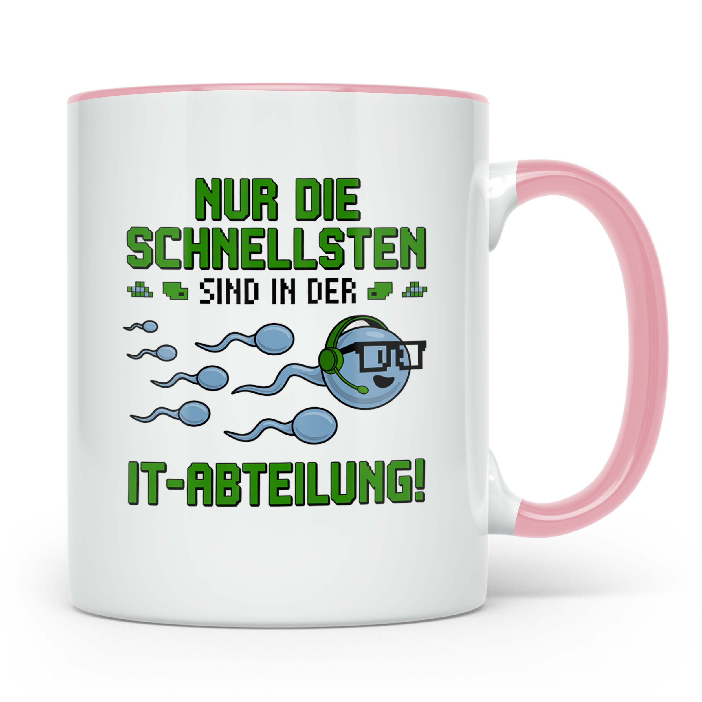 IT Abteilung Kaffeetasse - Nur die Schnellsten Nerdtasse - I – Rosa [farbe:rosa]