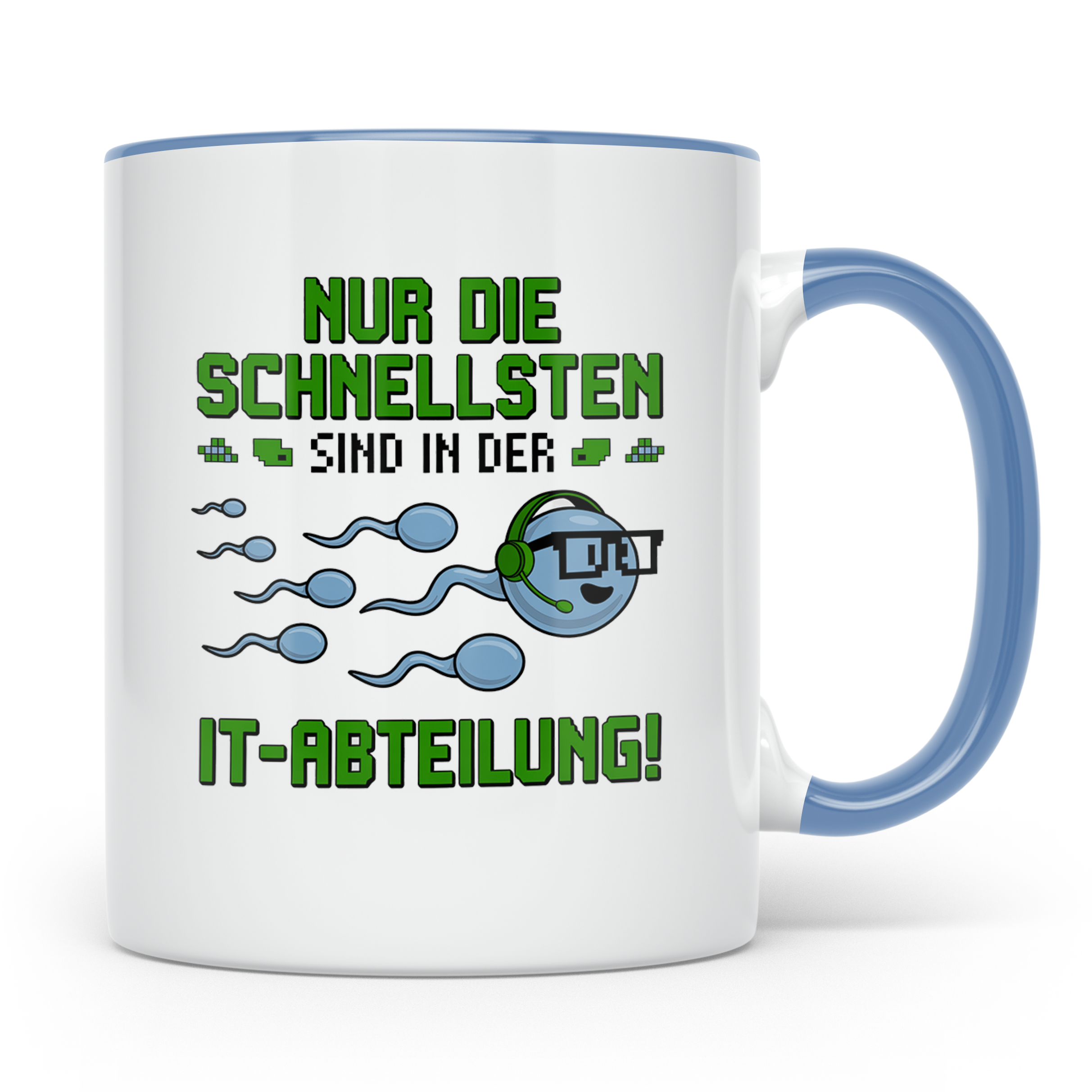 IT Abteilung Kaffeetasse - Nur die Schnellsten Nerdtasse - I – Blau [farbe:blau]