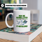 IT Abteilung Kaffeetasse - Nur die Schnellsten Nerdtasse - I – Weiß [farbe:weiß]