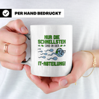 IT Abteilung Kaffeetasse - Nur die Schnellsten Nerdtasse - I – Weiß [farbe:weiß]