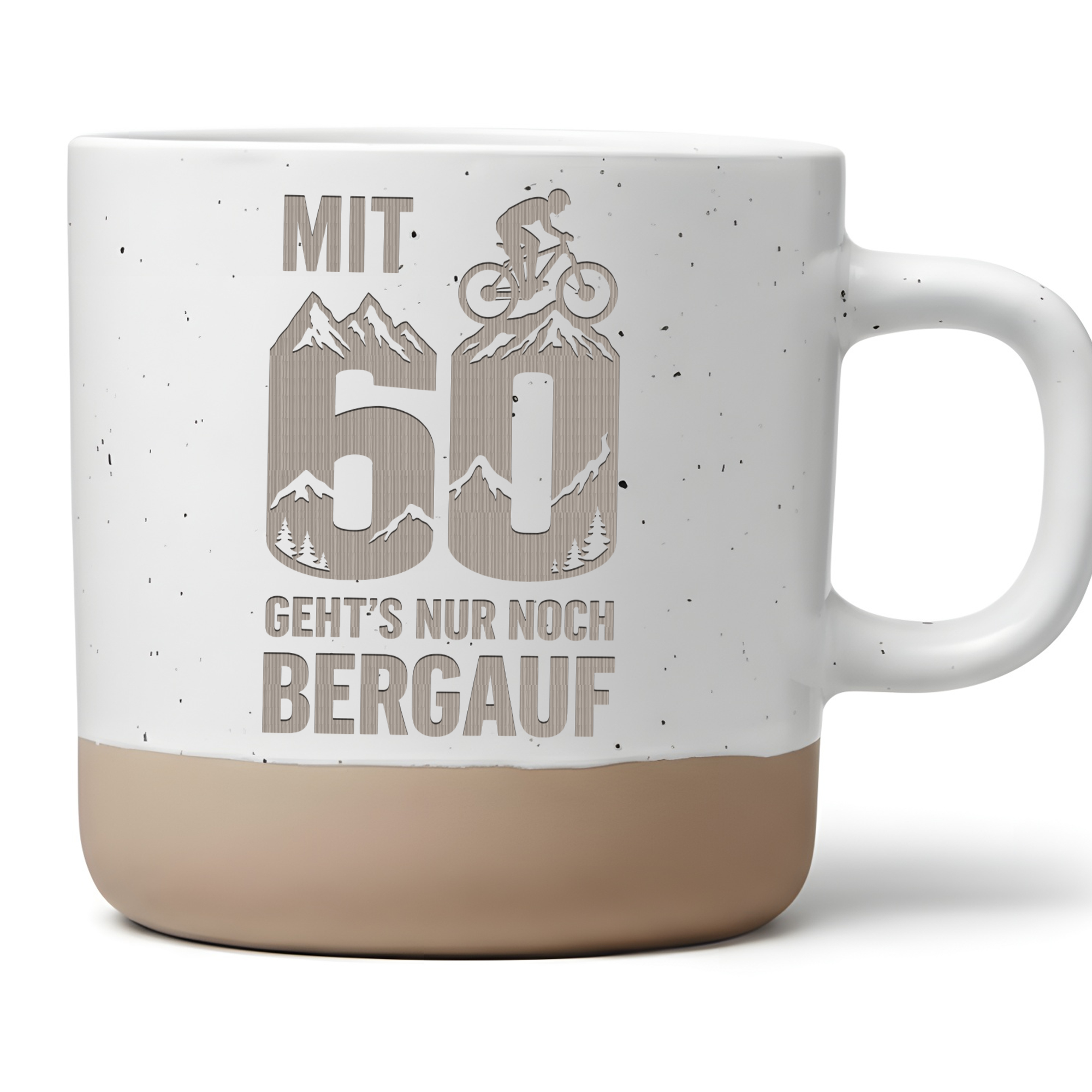 Tasse 60 Geburtstag Mountainbike Geschenk Lustig Kaffeetasse Fahrrad 6 – Bild 1