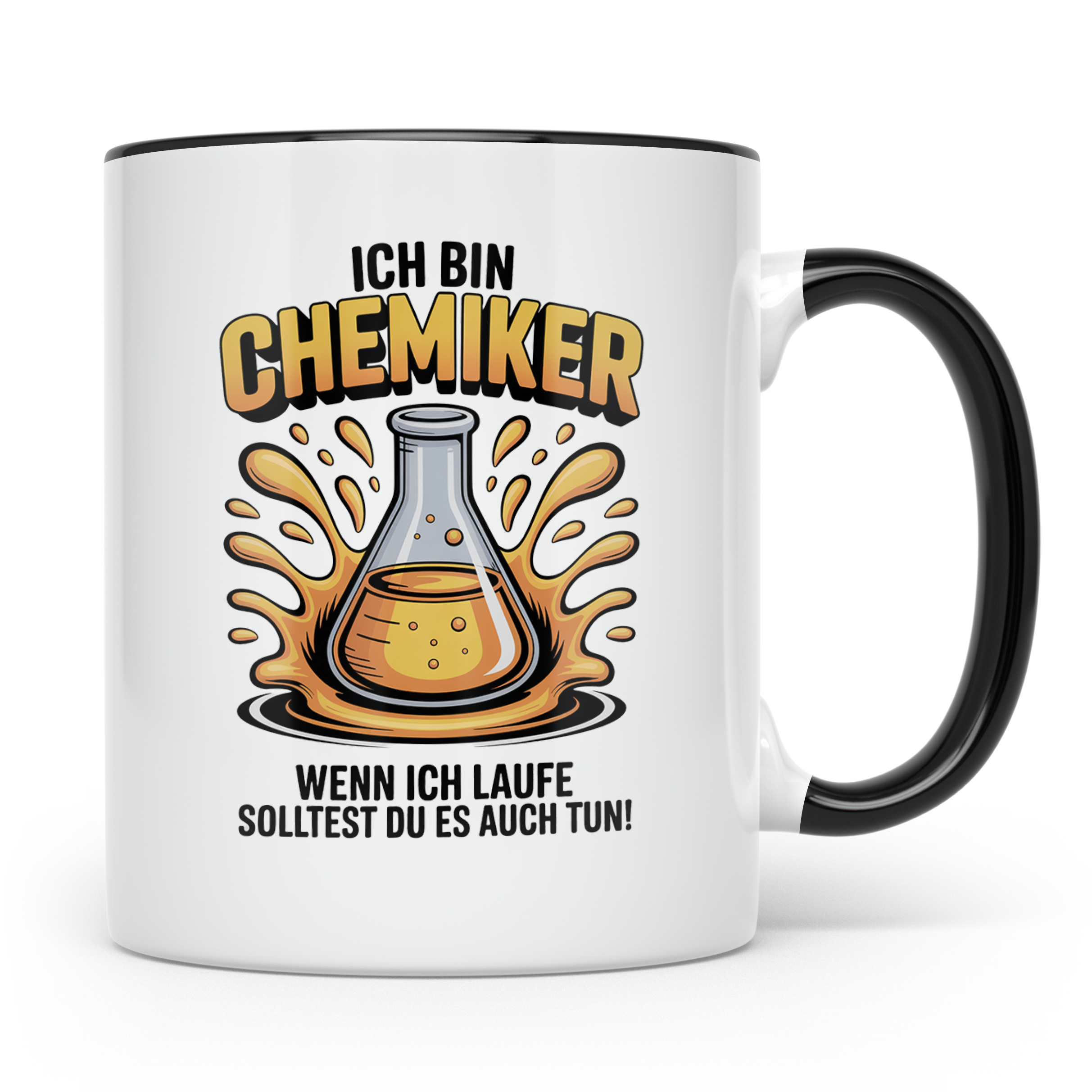 Chemiker Tasse - Labortechnik Sprüche, Chemie Studenten, Lab – Schwarz [farbe:schwarz]