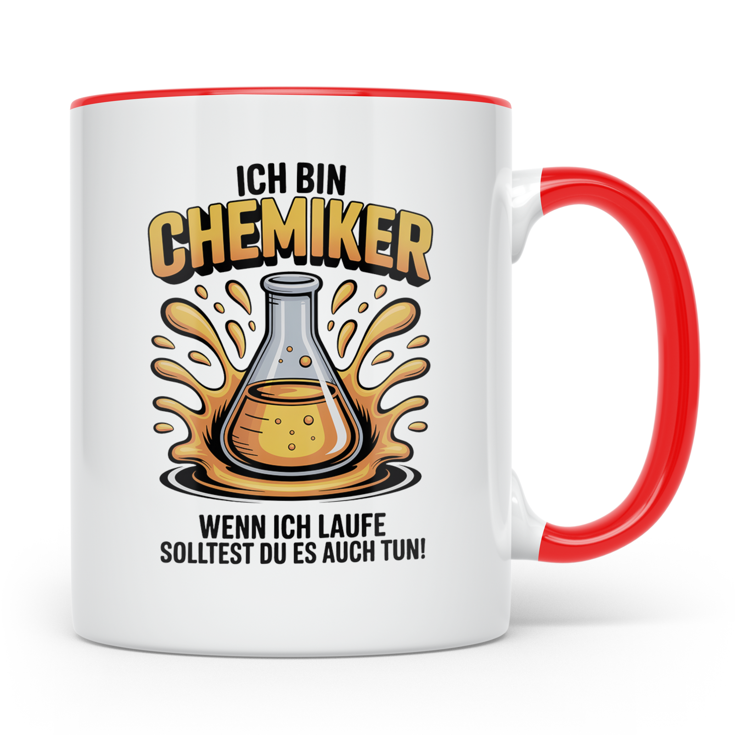 Chemiker Tasse - Labortechnik Sprüche, Chemie Studenten, Lab – Rot [farbe:rot]