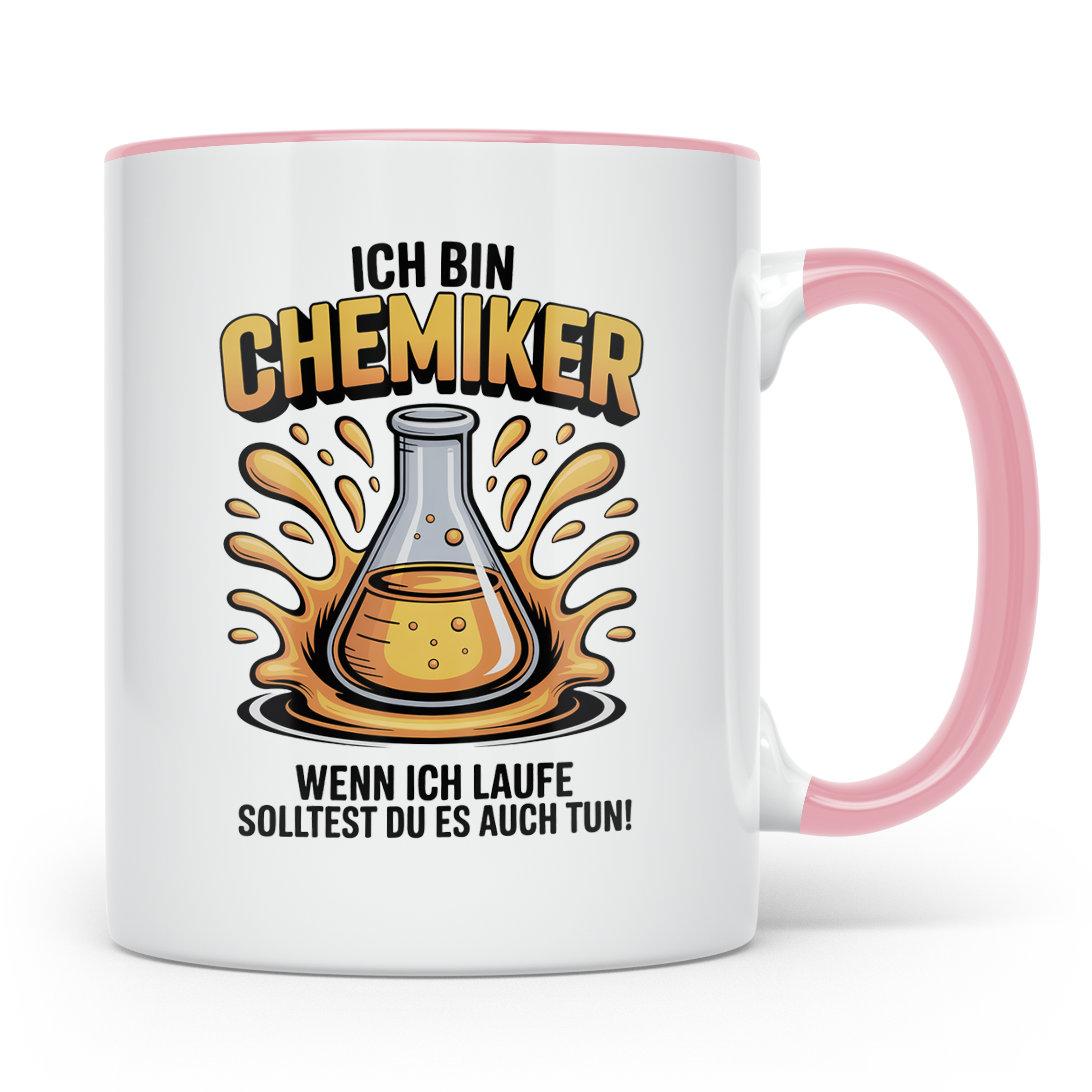 Chemiker Tasse - Labortechnik Sprüche, Chemie Studenten, Lab – Rosa [farbe:rosa]