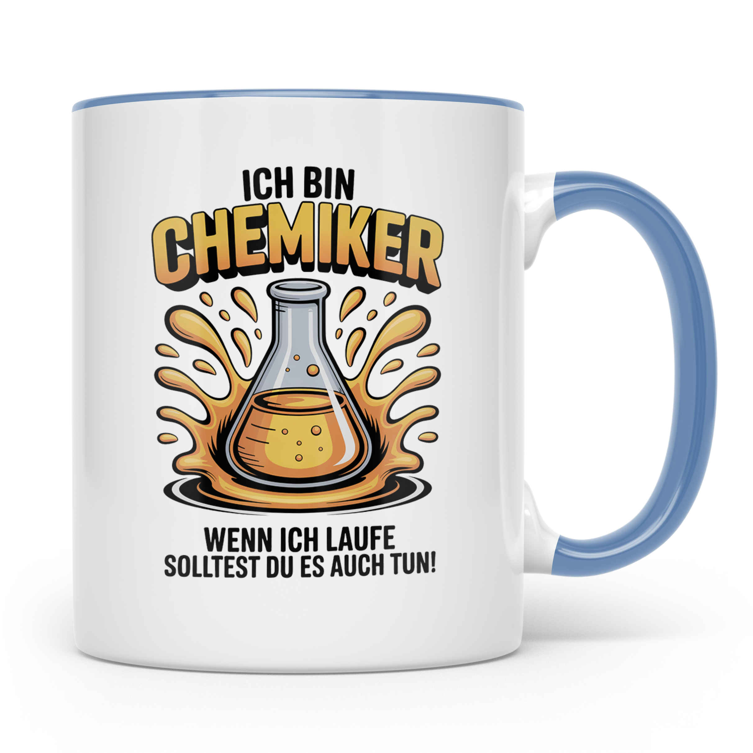 Chemiker Tasse - Labortechnik Sprüche, Chemie Studenten, Lab – Blau [farbe:blau]