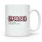 Informatiker Tasse !False Programmierer Geschenkidee Nerdtas – Weiß [farbe:weiß]