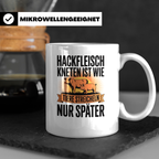 Hackfleisch Kneten Tasse - Tiere streicheln Bauer Landwirt G – Weiß [farbe:weiß]