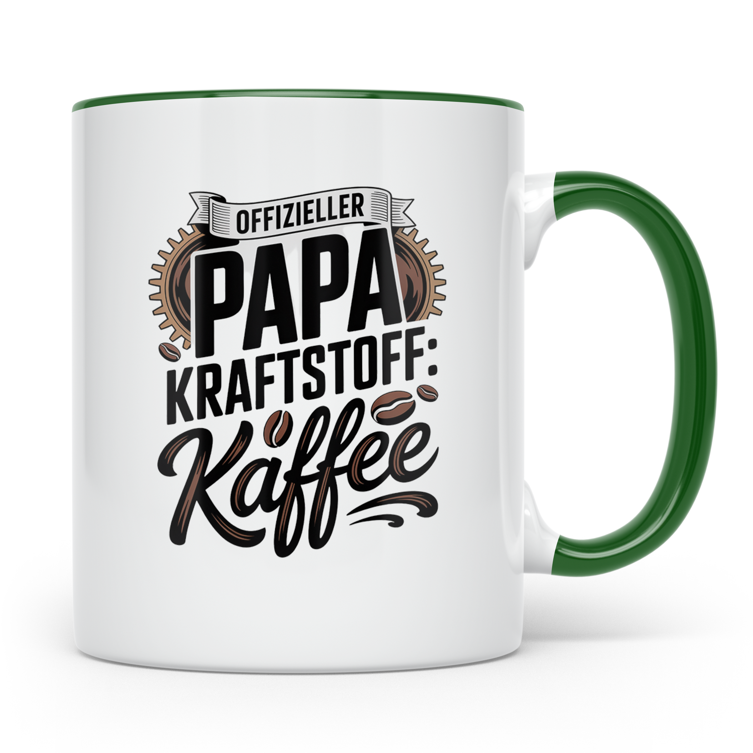 Papa Kraftstoff Kaffee Tasse - Vatertag Geschenkidee für Kaf – Grün [farbe:grün]