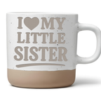 I Love My Little Sister Tasse Geschenk kleine Schwester Kaffeetasse Ge – Bild 1