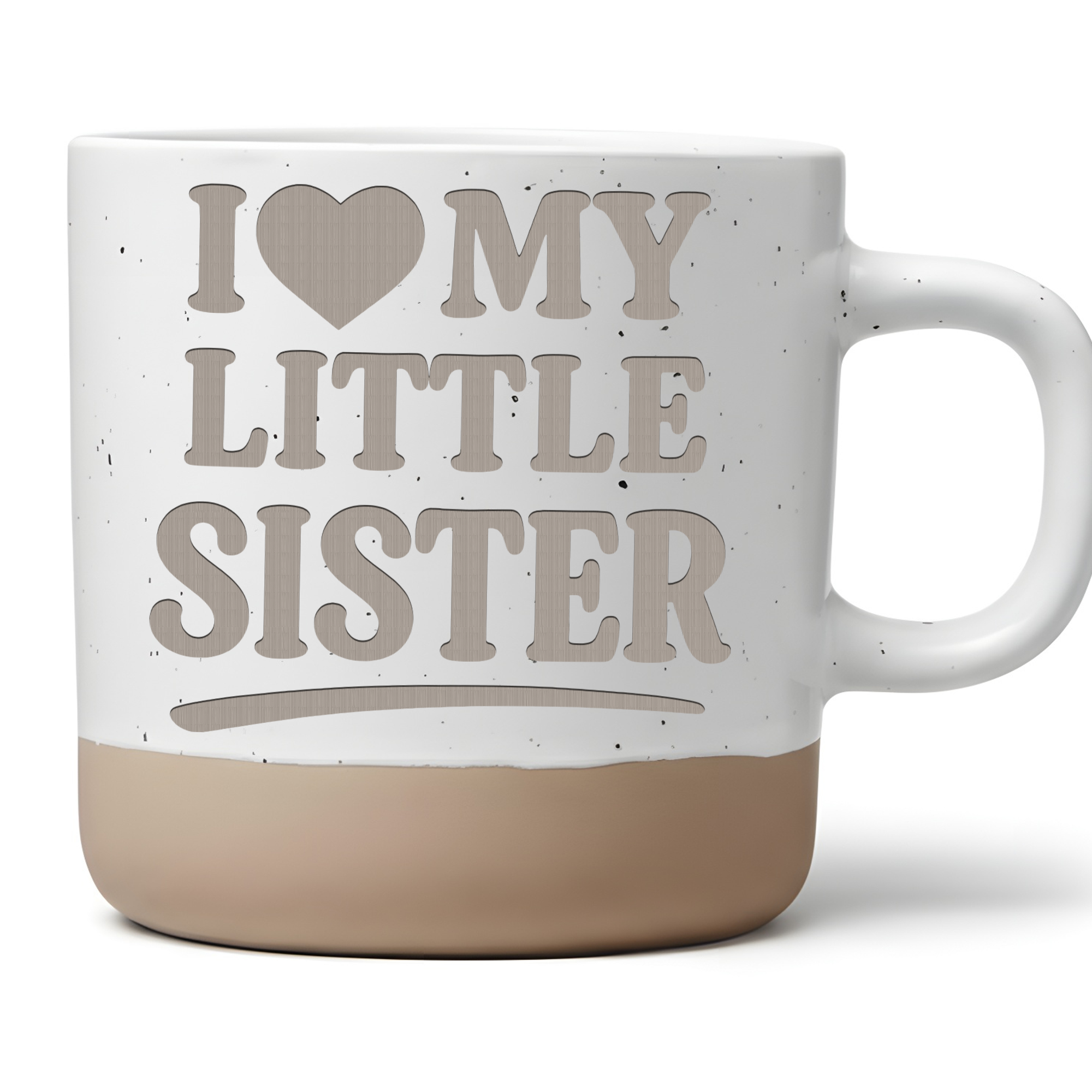I Love My Little Sister Tasse Geschenk kleine Schwester Kaffeetasse Ge – Bild 1