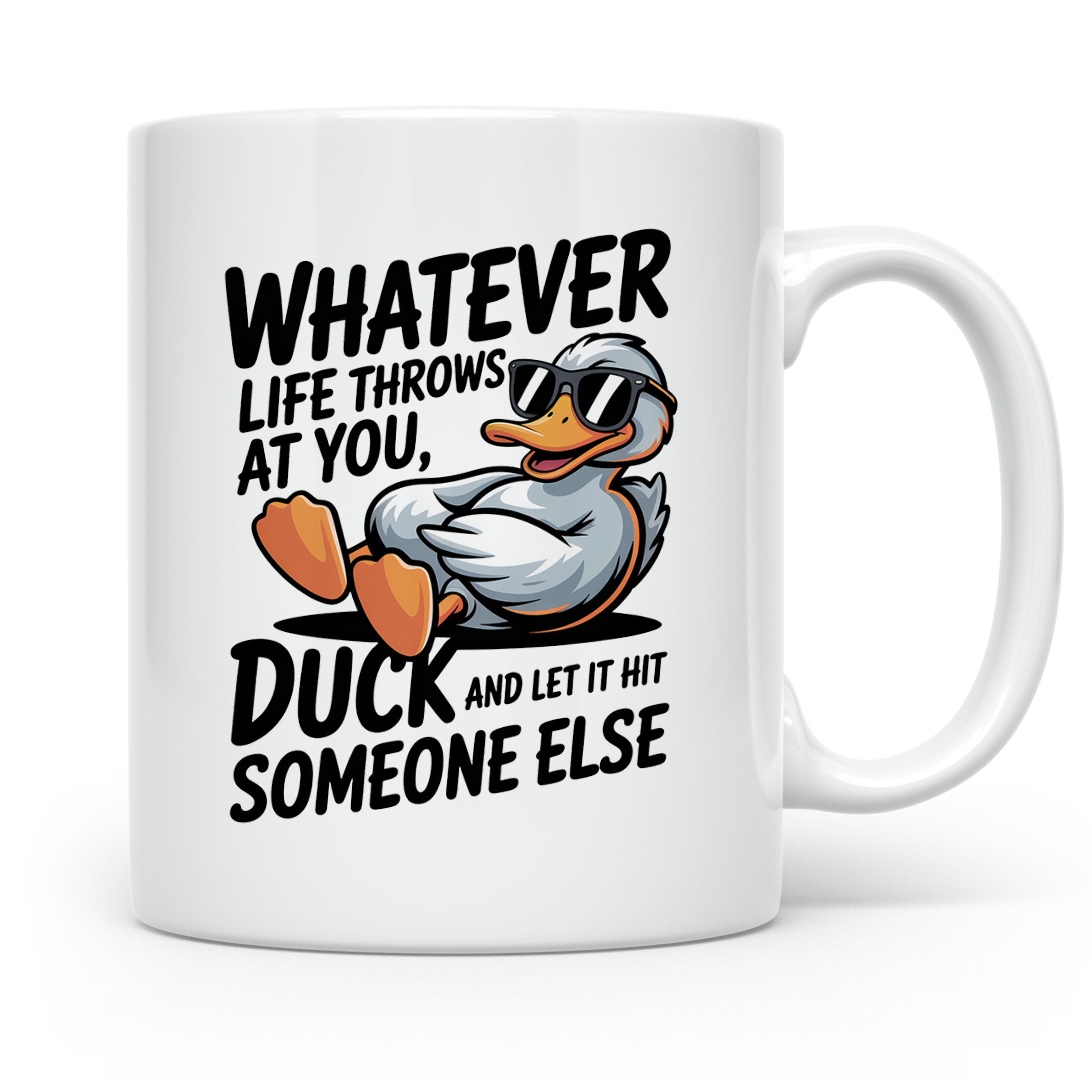 Duck Kaffeetasse - Lustiger Spruch für Entenliebhaber mit So – Weiß [farbe:weiß]