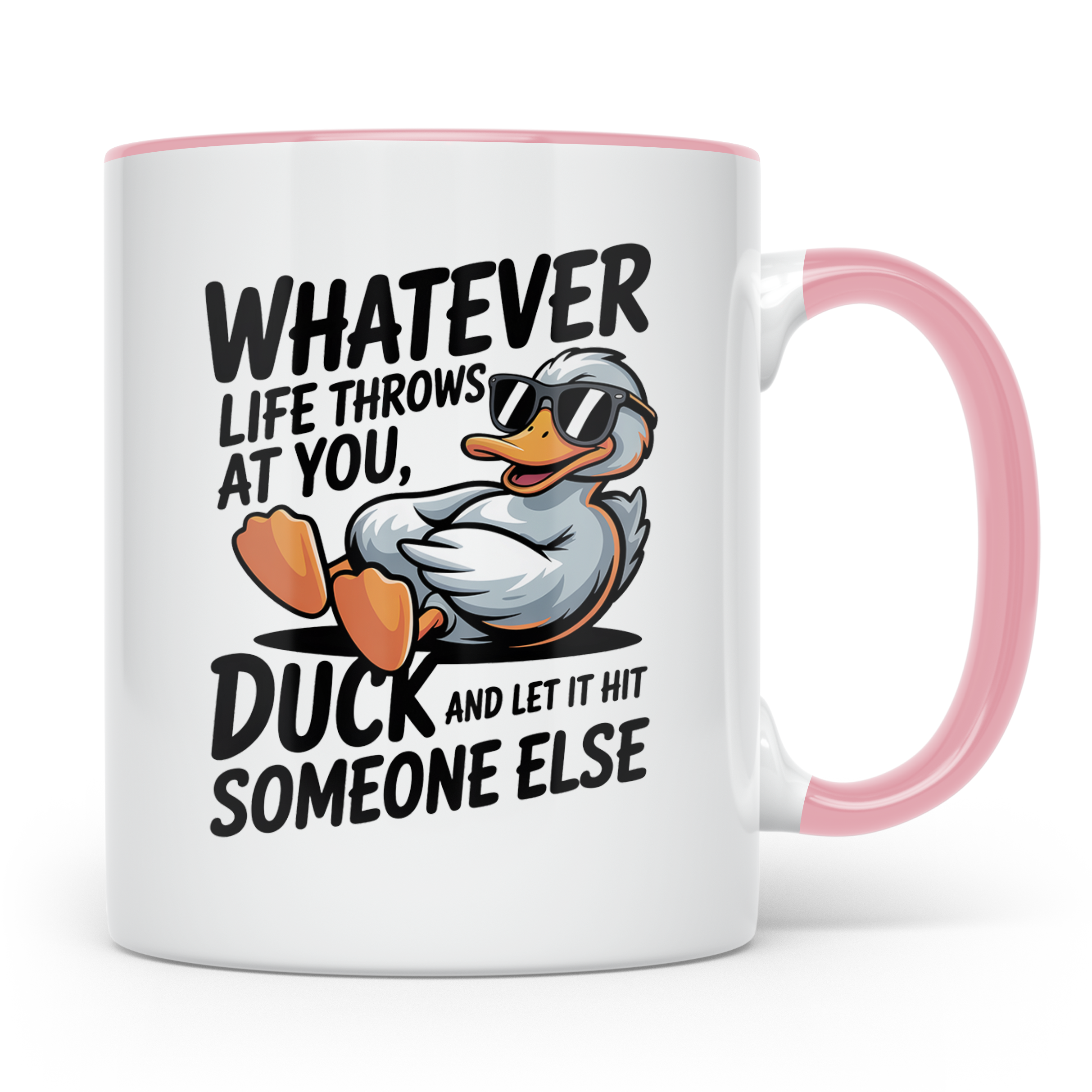 Duck Kaffeetasse - Lustiger Spruch für Entenliebhaber mit So – Rosa [farbe:rosa]