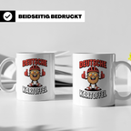 Deutsche Kartoffel Tasse - Radfahrer Geschenkidee - Germany  – Weiß [farbe:weiß]