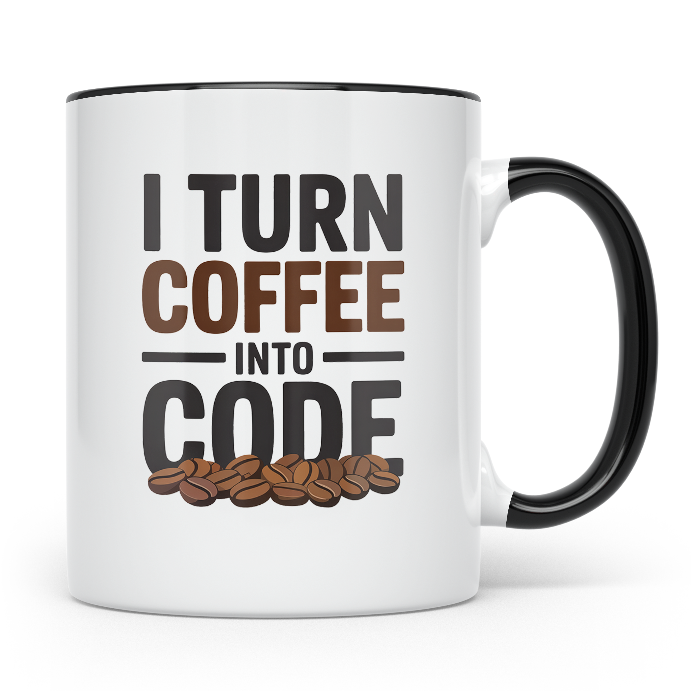 Coffee Coder Tasse - IT-ler Informatiker Geschenkidee - Prog – Schwarz [farbe:schwarz]