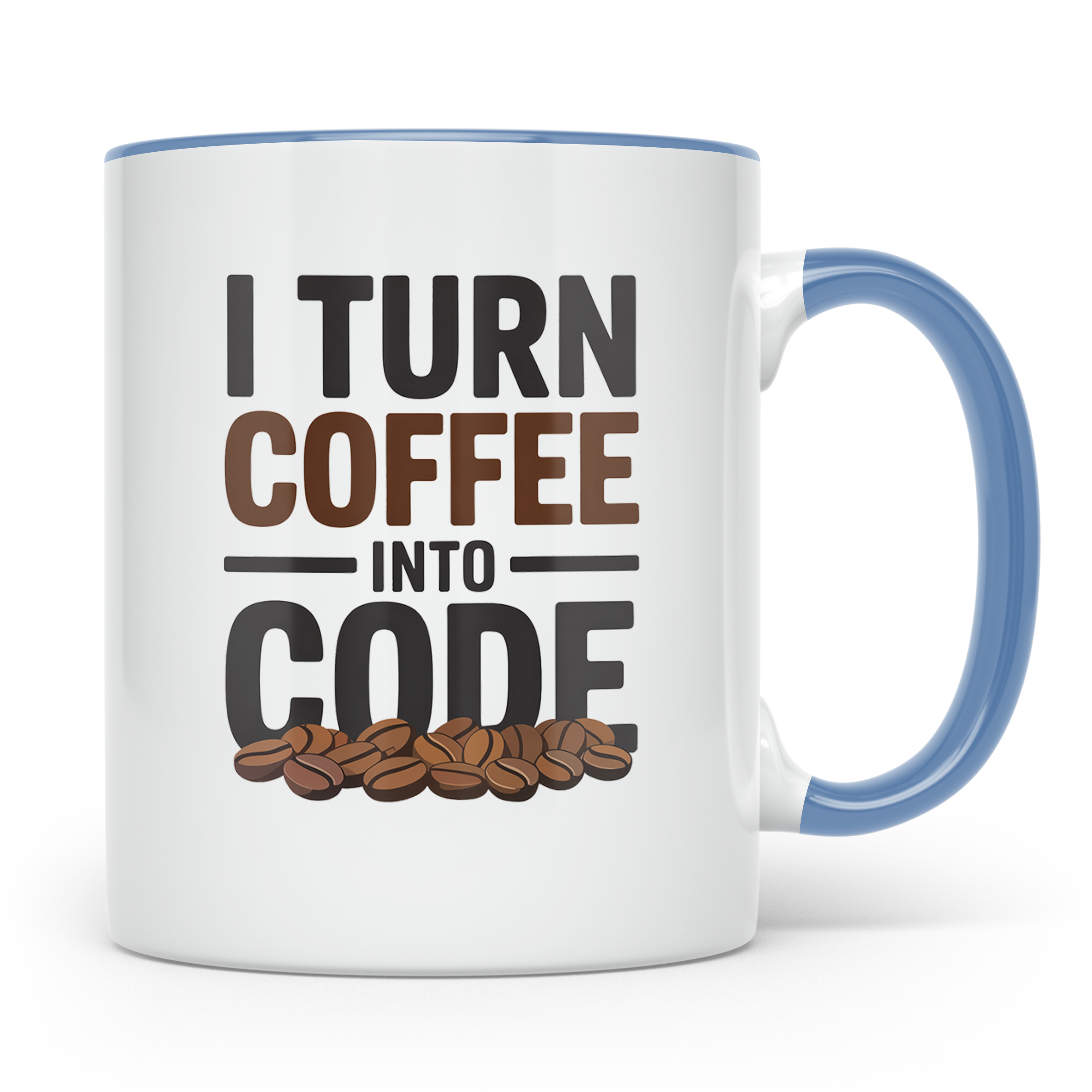 Coffee Coder Tasse - IT-ler Informatiker Geschenkidee - Prog – Blau [farbe:blau]