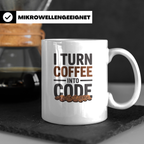 Coffee Coder Tasse - IT-ler Informatiker Geschenkidee - Prog – Weiß [farbe:weiß]
